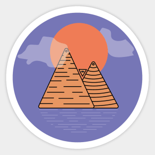 Eye Pyramids Sticker